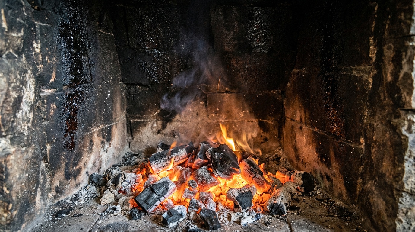 Chimney sweep cleaning